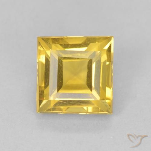 1.07ct Natürlicher Mittelgold Citrin, Quadrat, VS