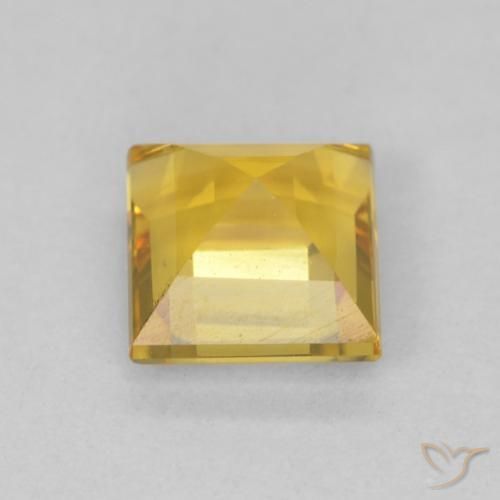 9,17 ctw natürlicher Mittelgold Citrin, Quadrat, VS