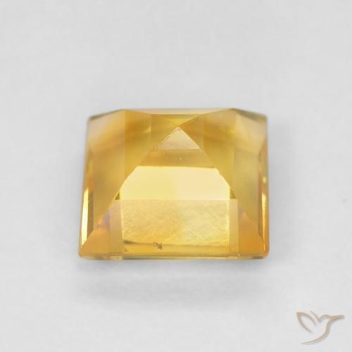9,17 ctw natürlicher Mittleres Gold Citrin, Quadrat, VS