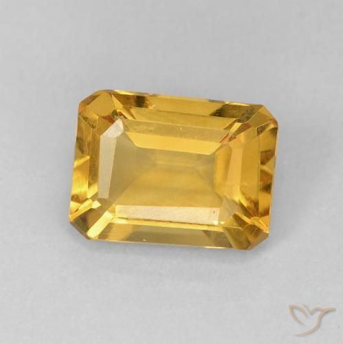 9,17 ctw natürlicher Mittleres Gold Citrin, Oktagonschliff, VVS