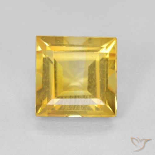 1.02ct Natürlicher Golden Citrin, Quadrat, VS