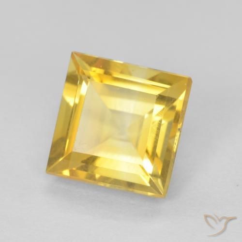 9,17 ctw natürlicher Golden Citrin, Quadrat, VS