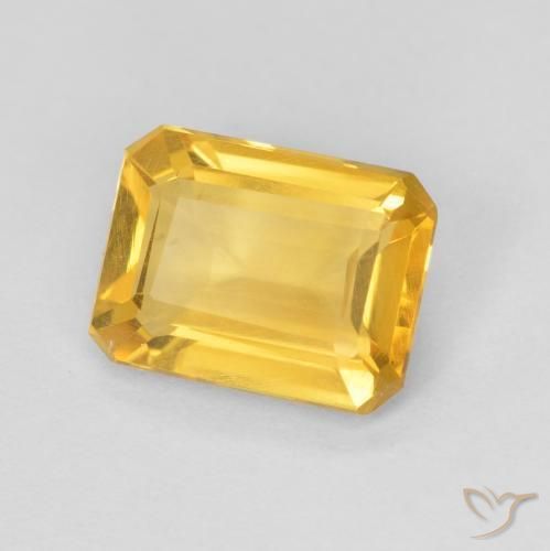 9,17 ctw natürlicher Mittleres Gold Citrin, Oktagonschliff, VS