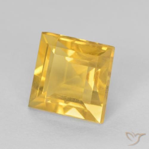 9,17 ctw natürlicher Mittleres Gold Citrin, Quadrat, VS