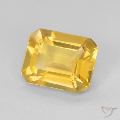 9,17 ctw natürlicher Mittleres Gold Citrin, Oktagonschliff, VVS-VS