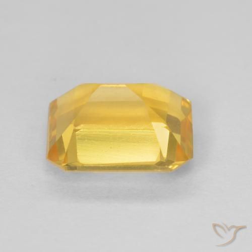 9,17 ctw natürlicher Mittleres Gold Citrin, Oktagonschliff, VVS-VS