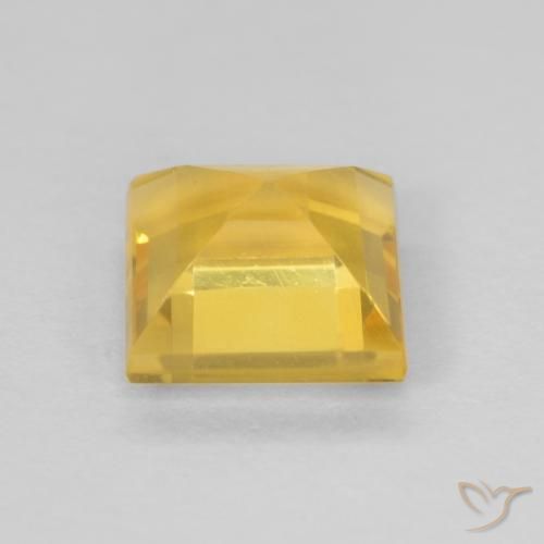9,17 ctw natürlicher Helles Gold Citrin, Quadrat, VVS-VS