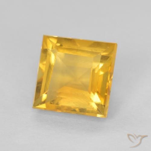 9,17 ctw natürlicher gold-orange Citrin, Quadrat, VS