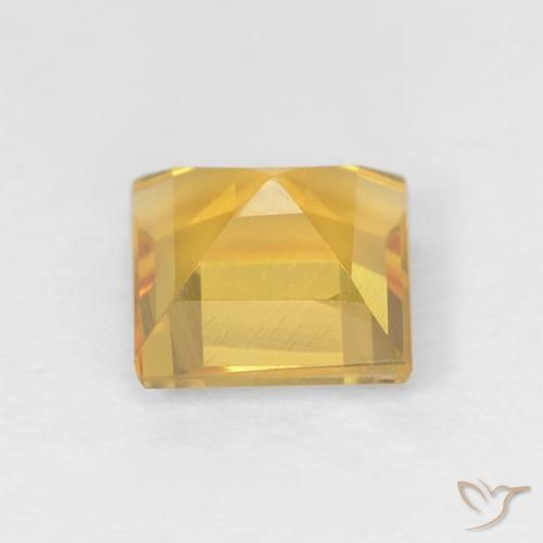 9,17 ctw natürlicher Helles Gold Citrin, Quadrat, VVS-VS