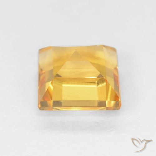 9,17 ctw natürlicher Mittleres Gold Citrin, Quadrat, VVS