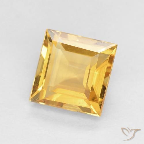 9,17 ctw natürlicher Mittleres Gold Citrin, Quadrat, VVS