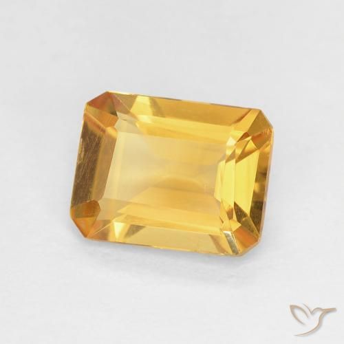 9,17 ctw natürlicher Mittleres Gold Citrin, Oktagonschliff, VVS