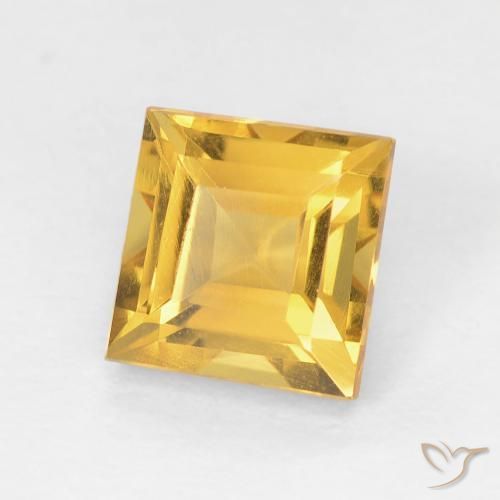 9,17 ctw natürlicher Mittleres Gold Citrin, Quadrat, VVS