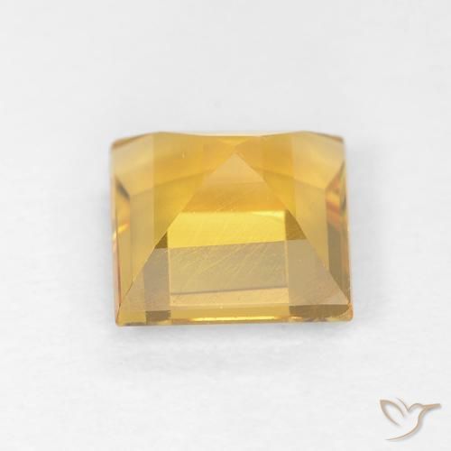 9,17 ctw natürlicher Helles Gold Citrin, Quadrat, VVS