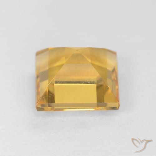 9,17 ctw natürlicher Helles Gold Citrin, Quadrat, VVS