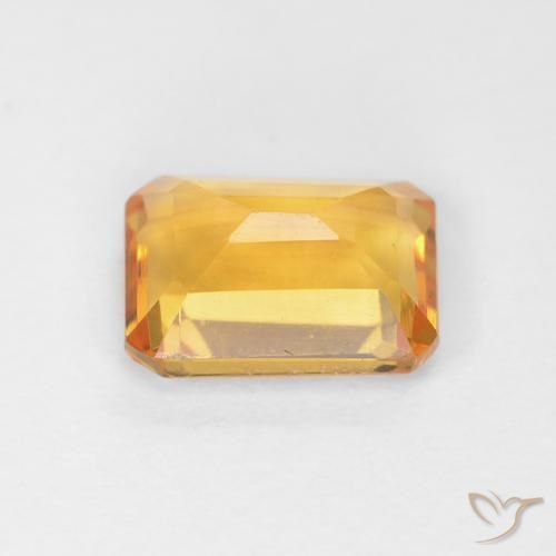 9,17 ctw natürlicher Orange-Gold Citrin, Oktagonschliff, VVS