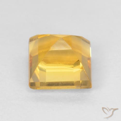 9,17 ctw natürlicher Helles Gold Citrin, Quadrat, VVS