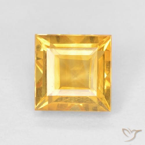 1.02ct Natürlicher Helles Gold Citrin, Quadrat, VVS
