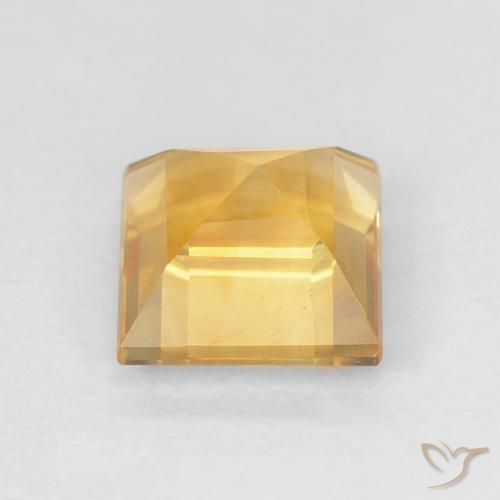 9,17 ctw natürlicher Helles Gold Citrin, Quadrat, VVS