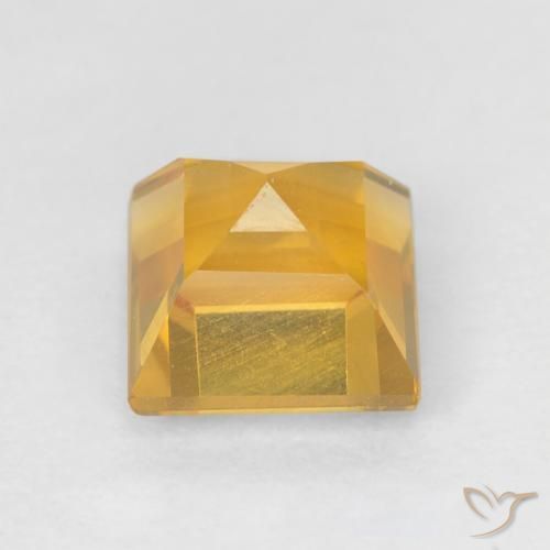 9,17 ctw natürlicher Helles Gold Citrin, Quadrat, VVS