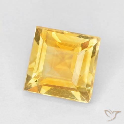 9,17 ctw natürlicher Mittleres Gold Citrin, Quadrat, VVS