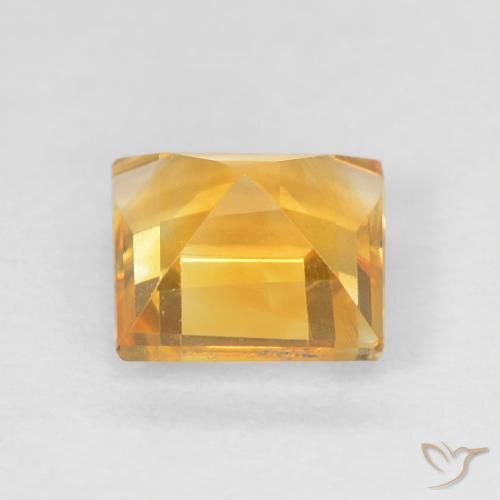 9,17 ctw natürlicher Mittleres Gold Citrin, Quadrat, VVS