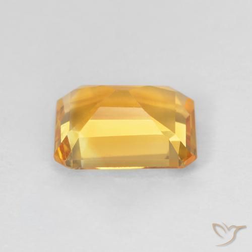 9,17 ctw natürlicher Medium Light-Golden Citrin, Oktagonschliff, VVS