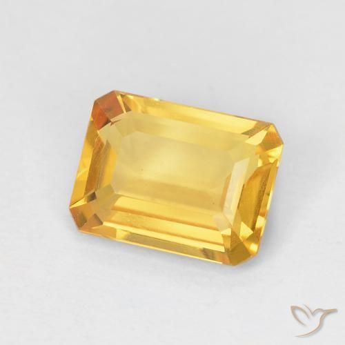 9,17 ctw natürlicher Helles Gold Citrin, Oktagonschliff, VVS