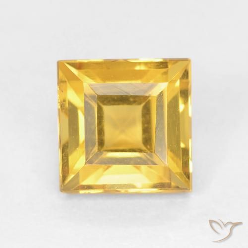 1.08ct Natürlicher Golden Citrin, Quadrat, VVS-VS