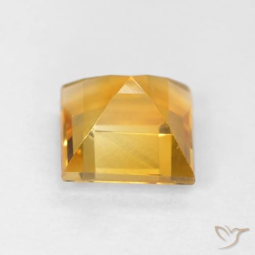 9,17 ctw natürlicher Mittleres Gold Citrin, Quadrat, VVS-VS