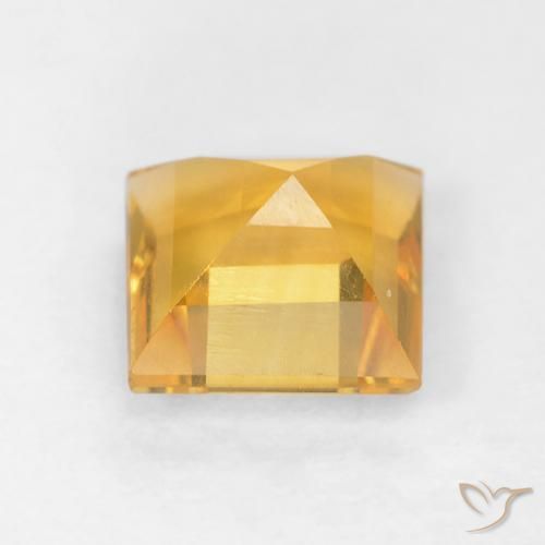 9,17 ctw natürlicher gold-orange Citrin, Quadrat, VVS-VS