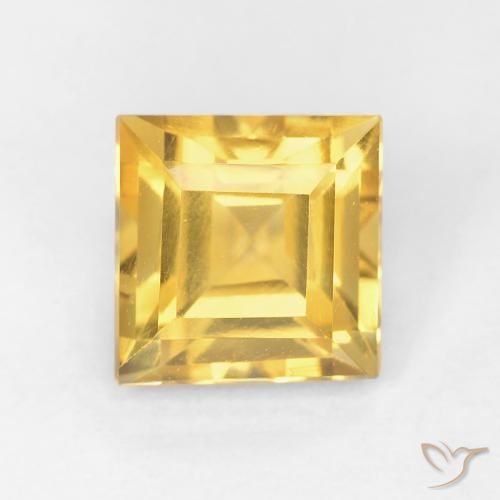 1.06ct Natürlicher Golden Citrin, Quadrat, VVS-VS