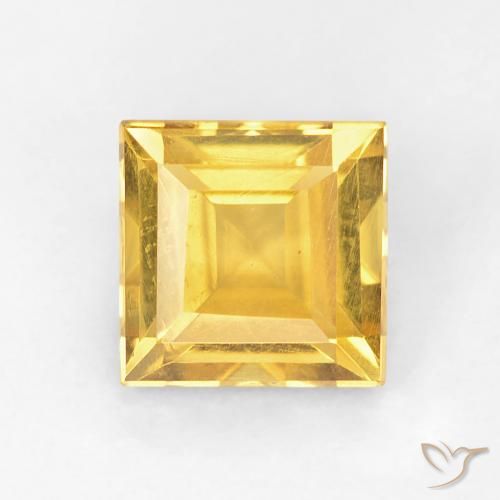 1.05ct Natürlicher Golden Citrin, Quadrat, VVS-VS