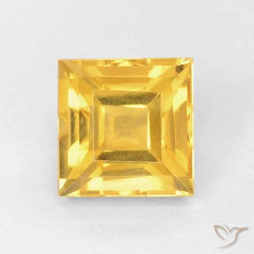 1.16ct Natürlicher Golden Citrin, Quadrat, VVS-VS