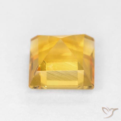 9,17 ctw natürlicher Mittelgold Citrin, Quadrat, VVS-VS