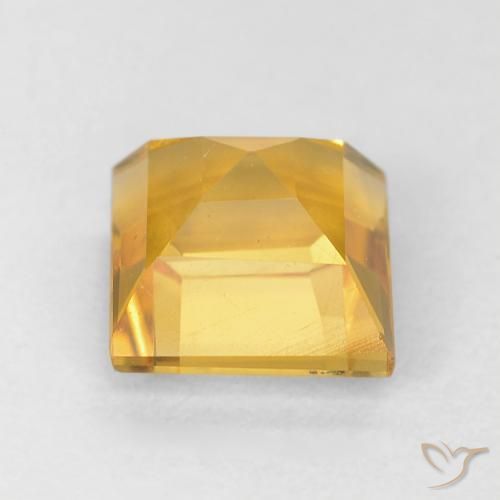 9,17 ctw natürlicher Mittelgold Citrin, Quadrat, VS