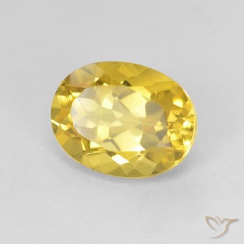 9,17 ctw natürlicher gold-orange Citrin, Oval, VVS-VS