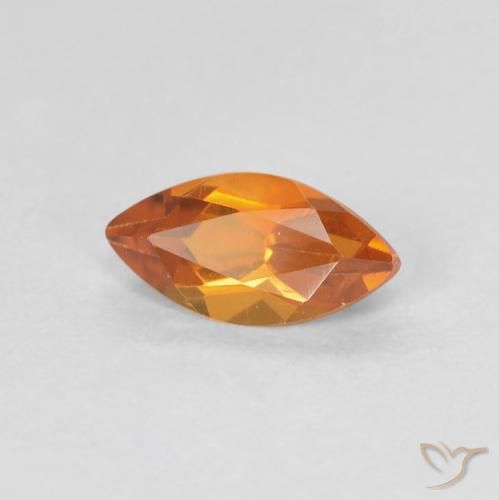 9,17 ctw natürlicher Mittelorange Citrin, Marquise, VVS-VS
