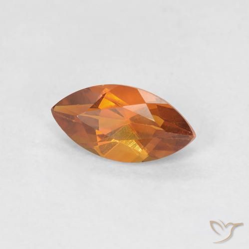 9,17 ctw natürlicher tieforange Citrin, Marquise, VVS-VS