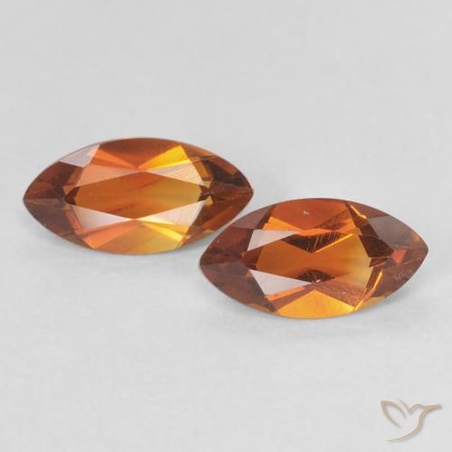 1.10 ct natürliche Dunkelorange Citrin-Edelsteine, Marquise, VVS