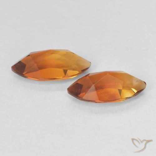 1.10 ct natürliche Dunkelorange Citrin-Edelsteine, Marquise, VVS