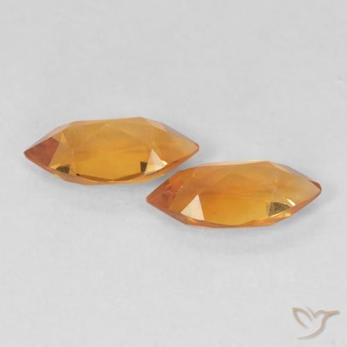 0.98 ct natürliche Mittelorange Citrin-Edelsteine, Marquise, VVS
