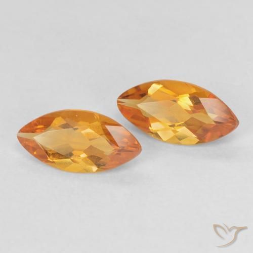 0.92 ct natürliche Mittelorange Citrin-Edelsteine, Marquise, VVS