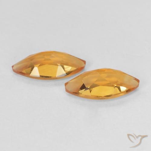 0.92 ct natürliche Mittelorange Citrin-Edelsteine, Marquise, VVS