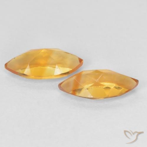 0.97 ct natürliche Orange-Gold Citrin-Edelsteine, Marquise, VVS-VS