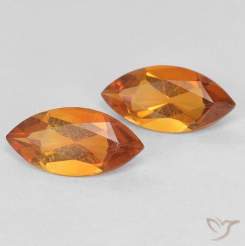 0.86 ct natürliche Gelblich-orange Citrin-Edelsteine, Marquise, VS