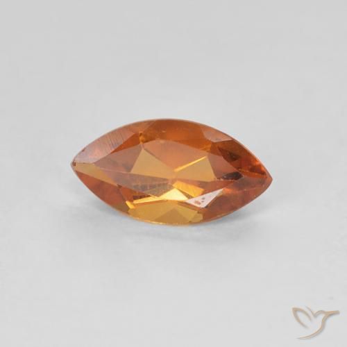 9,17 ctw natürlicher Tiefes Orange-Gold Citrin, Marquise, VVS-VS
