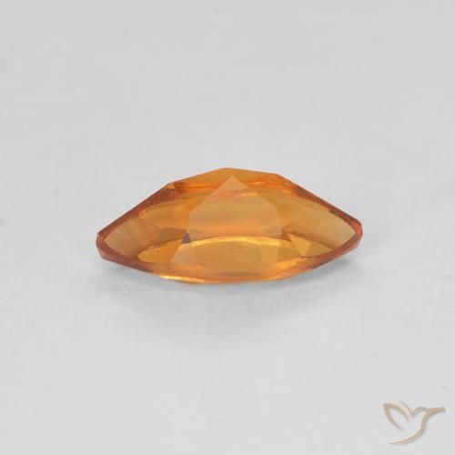 9,17 ctw natürlicher Tiefes Orange-Gold Citrin, Marquise, VVS-VS