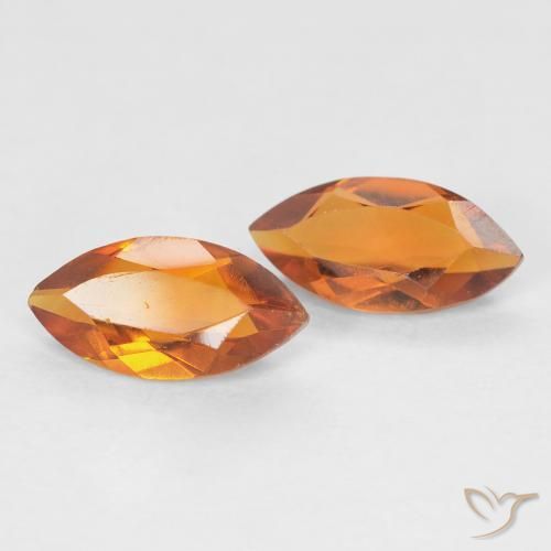 0.97 ct natürliche Mittelorange Citrin-Edelsteine, Marquise, VVS-VS