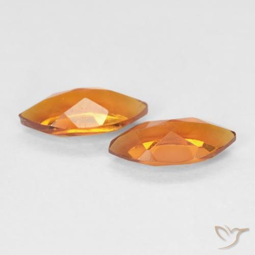 0.97 ct natürliche Mittelorange Citrin-Edelsteine, Marquise, VVS-VS